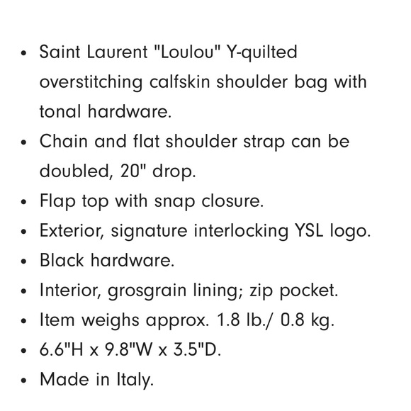 Yves Saint Laurent Black Chevron Shoulder Bag - Picture 7 of 15